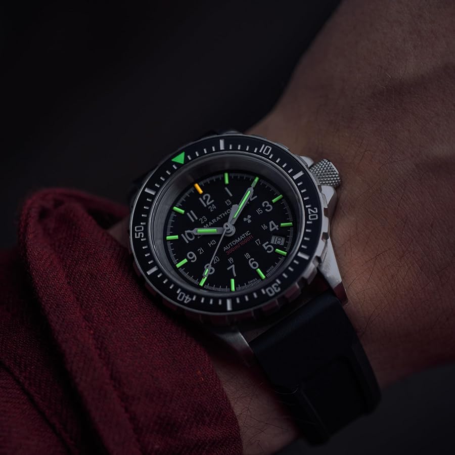 時計 Marathon Wrist-Diving Automatic Amazon.co.jp: MARATHON 41mm ダイバーズオートマチック (GSAR) スイス